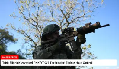 Türk Silahlı Kuvvetleri PKK/YPG’li Teröristleri Etkisiz Hale Getirdi