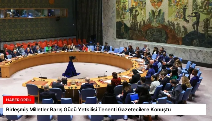 Birleşmiş Milletler Barış Gücü Yetkilisi Tenenti Gazetecilere Konuştu