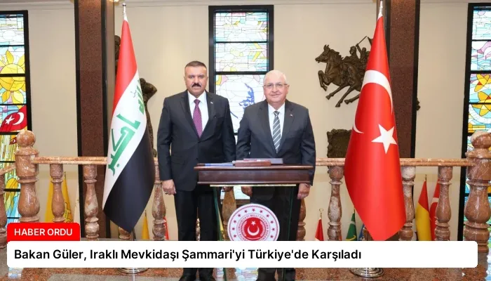 Bakan Güler, Iraklı Mevkidaşı Şammari’yi Türkiye’de Karşıladı
