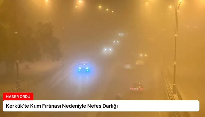 Kerkük’te Kum Fırtınası Nedeniyle Nefes Darlığı