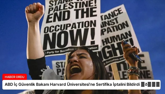 ABD İç Güvenlik Bakanı Harvard Üniversitesi’ne Sertifika İptalini Bildirdi ⏬👇