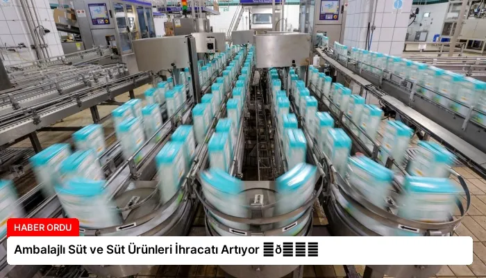 Ambalajlı Süt ve Süt Ürünleri İhracatı Artıyor ⏬👇