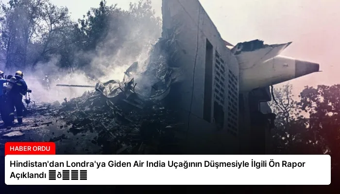 Hindistan’dan Londra’ya Giden Air India Uçağının Düşmesiyle İlgili Ön Rapor Açıklandı ⏬👇