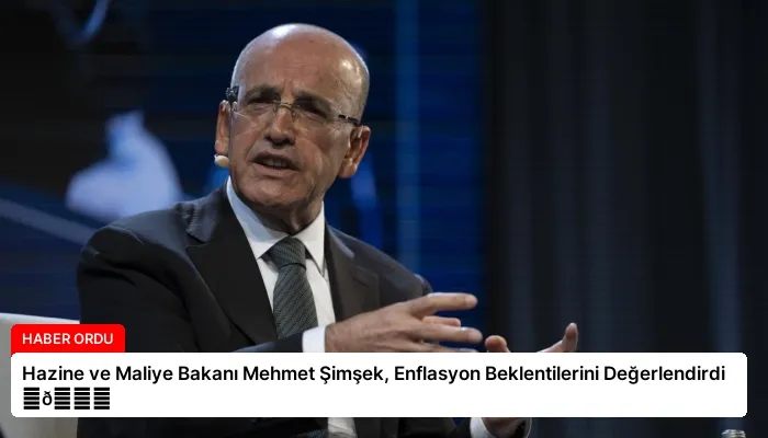 Hazine ve Maliye Bakanı Mehmet Şimşek, Enflasyon Beklentilerini Değerlendirdi ⏬👇