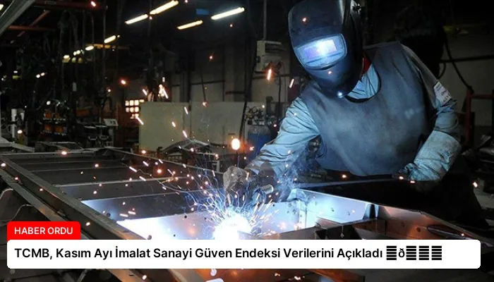 TCMB, Kasım Ayı İmalat Sanayi Güven Endeksi Verilerini Açıkladı ⏬👇