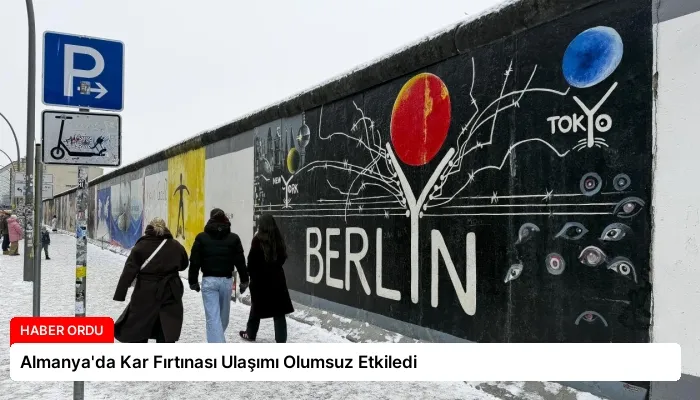 Almanya’da Kar Fırtınası Ulaşımı Olumsuz Etkiledi