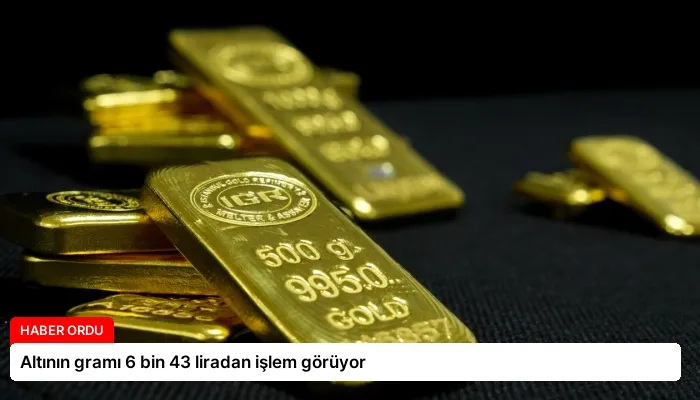 Altının gramı 6 bin 43 liradan işlem görüyor