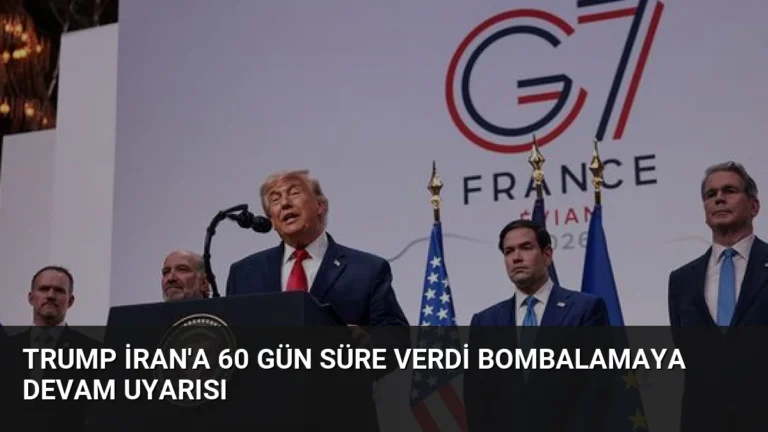 Trump İran’a 60 Gün Süre Verdi Bombalamaya Devam Uyarısı