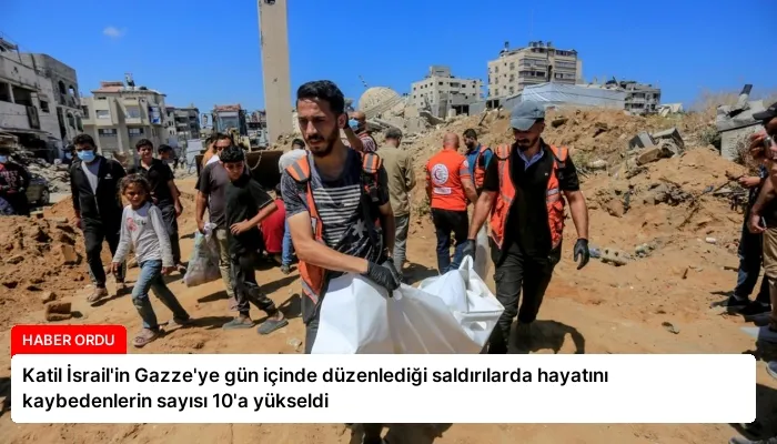 Katil İsrail’in Gazze’ye gün içinde düzenlediği saldırılarda hayatını kaybedenlerin sayısı 10’a yükseldi