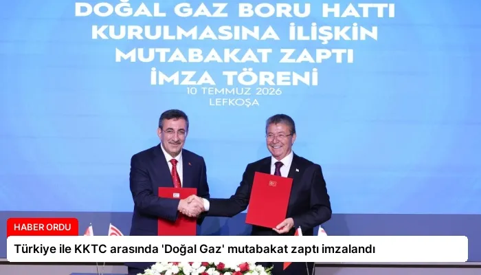 Türkiye ile KKTC arasında ‘Doğal Gaz’ mutabakat zaptı imzalandı