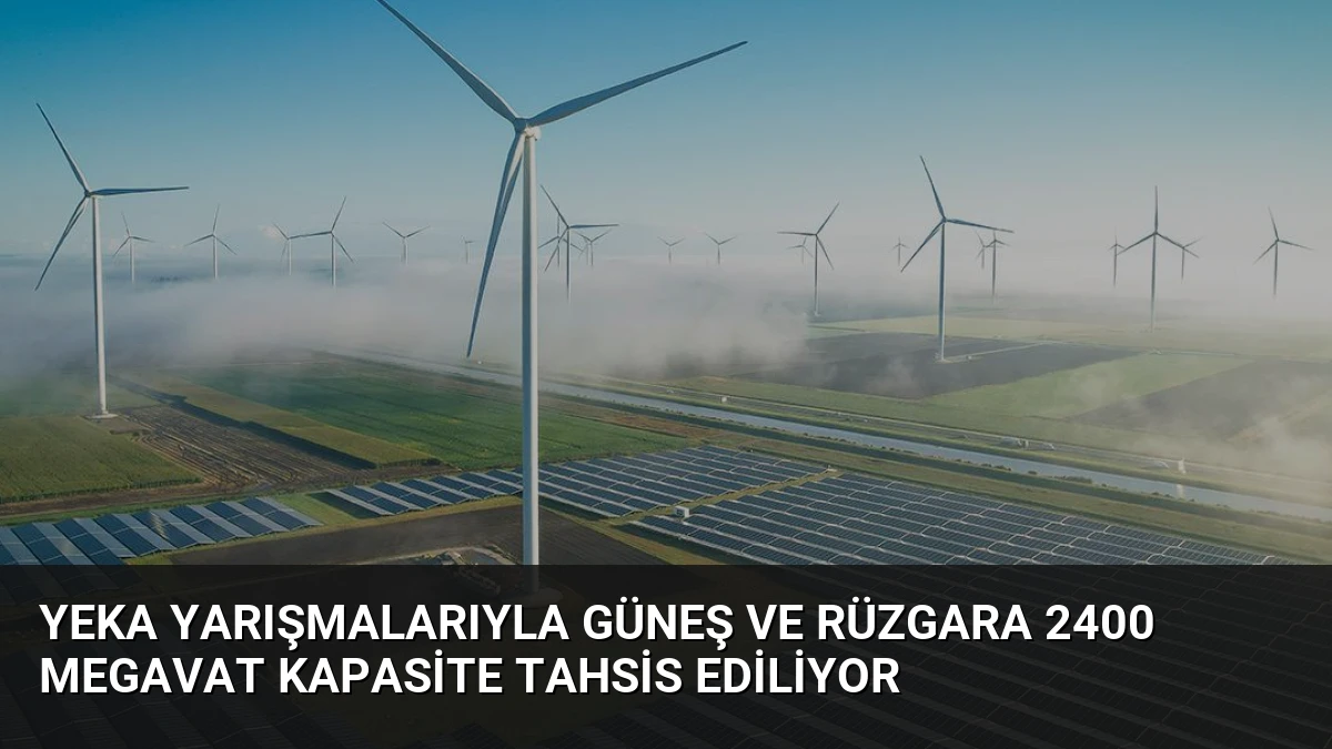 YEKA Yarışmalarıyla Güneş ve Rüzgara 2400 Megavat Kapasite Tahsis Ediliyor