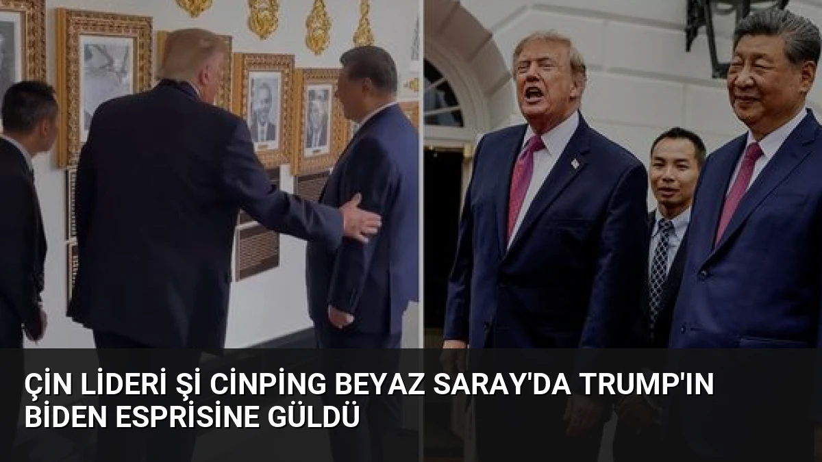 Çin Lideri Şi Cinping Beyaz Saray’da Trump’ın Biden Esprisine Güldü