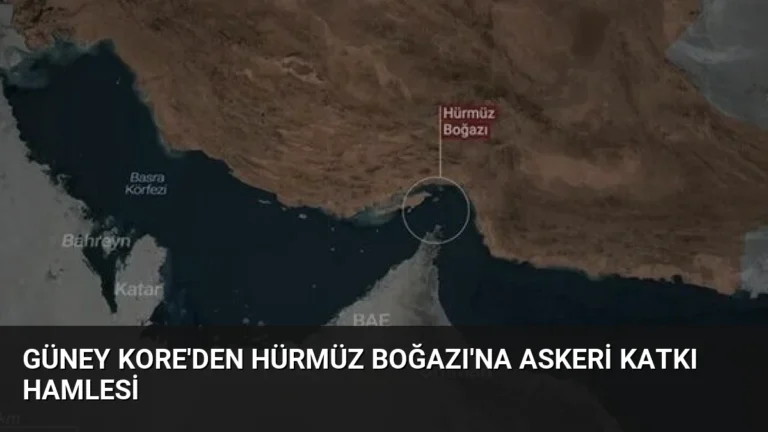 Güney Kore’den Hürmüz Boğazı’na Askeri Katkı Hamlesi