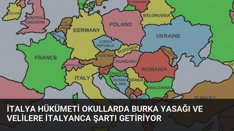 İtalya Hükümeti Okullarda Burka Yasağı ve Velilere İtalyanca Şartı Getiriyor